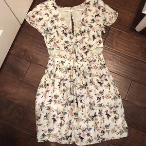 Floral dress with hole in middle